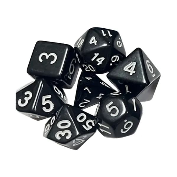 Набор из 7 полиэдрических кубиков для ролевых игр