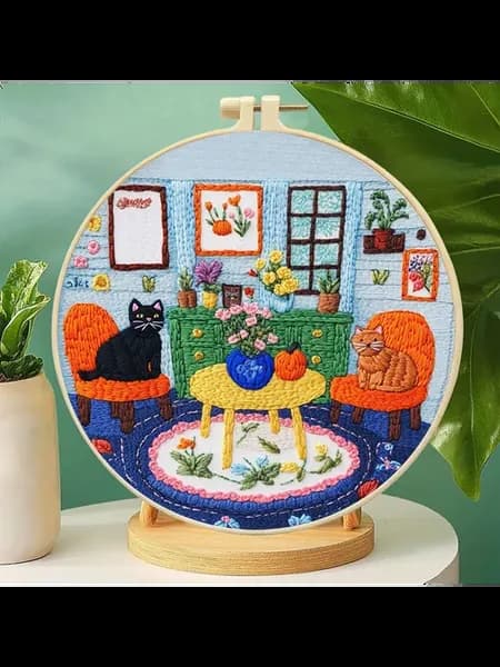 Комплект для рукоделия с черным имбирем, 30x30см, для новичк