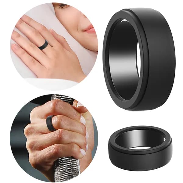 Силиконовый чехол для кольца Oura Gen 3, черный, размер S