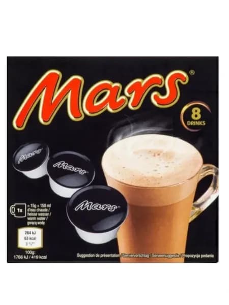Горячий шоколад капсулы Mars 8шт*15г
