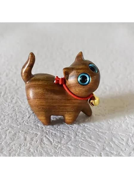 Зеленые сандаловые желтые глаза кошки украшения