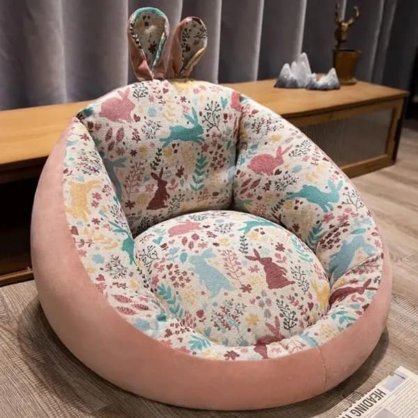 Прямой диван 55х50х50 см,лиловый