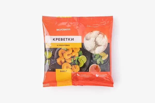 Креветки в панировке зам., 300 г