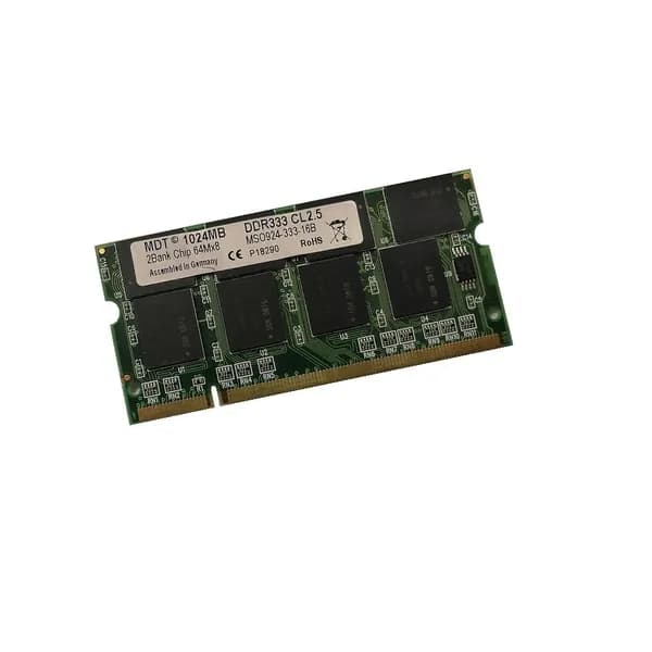 Оперативная память DDR, 333 МГц, 1 x 1 ГБ (MDT MSO924-333-16B)