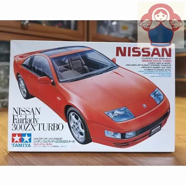 Сборная модель Tamiya 24087 Nissan Fairlady 300ZX Turbo (Z32), 124, с детальным двигателем