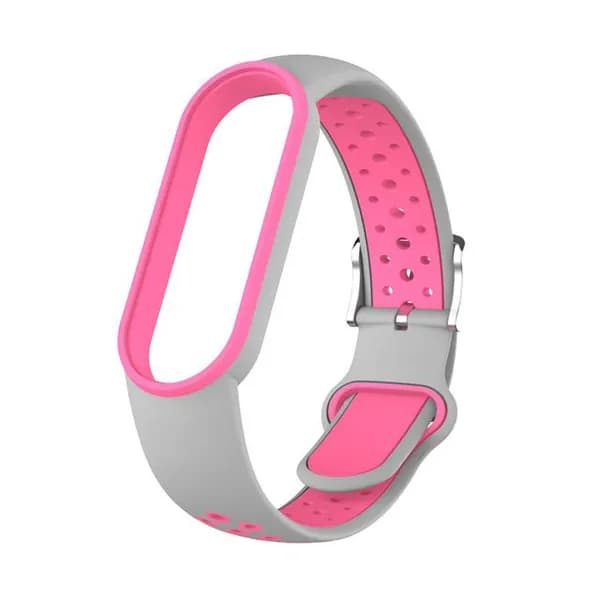 Ремешок для Xiaomi Mi Band 5/6/7 силиконовый спортивный дышащий, сменный фитнес-браслета