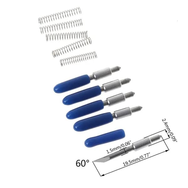 Нож для плоттера Graphtec CB15U, 5 шт., углы 30 /45 /60 , 60