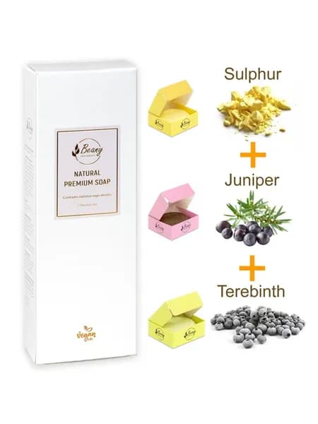 Набор мыла "Sulphur + Juniper + Terebinth" - 3x120гр