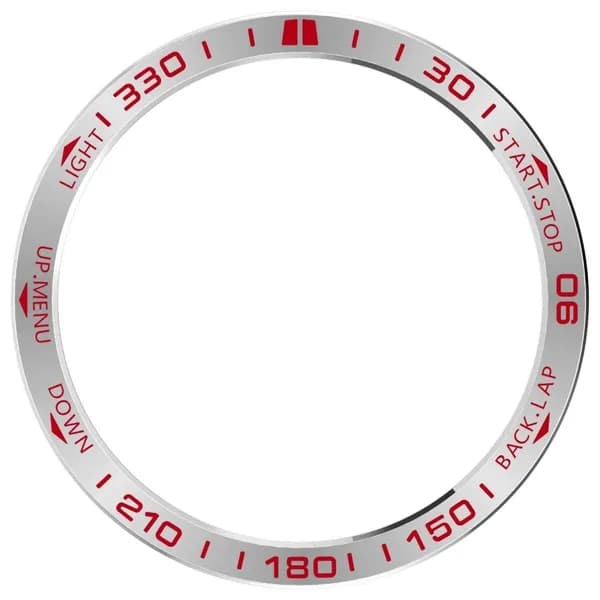 Смарт-часы, Серебристо-красный - 51mm