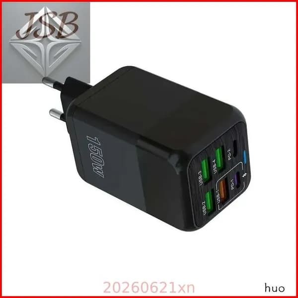 150 Вт 6-портовые зарядные устройства USB C 2PD QC30 Адаптер для быстрой зарядки телефона