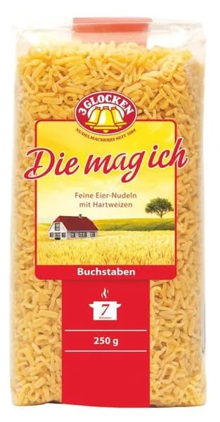 Макароны 3 GLOCKEN Die mag ich Алфавит Buchstaben 250г