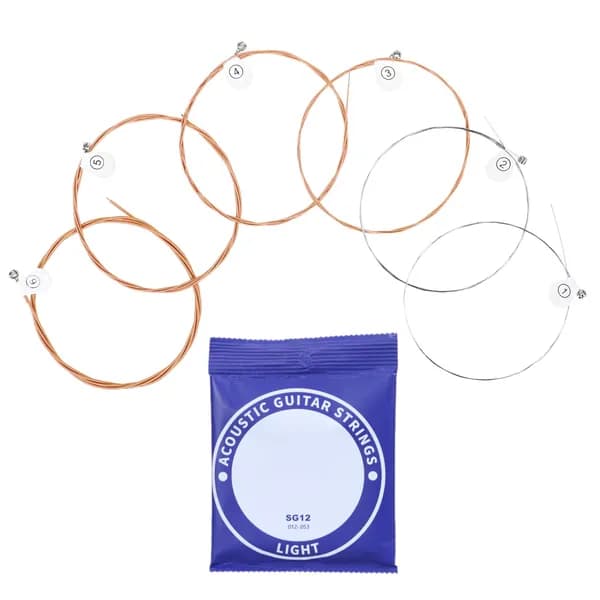 6 шт 6-струнные акустические гитарные струны для начинающих исполнителей долговечные