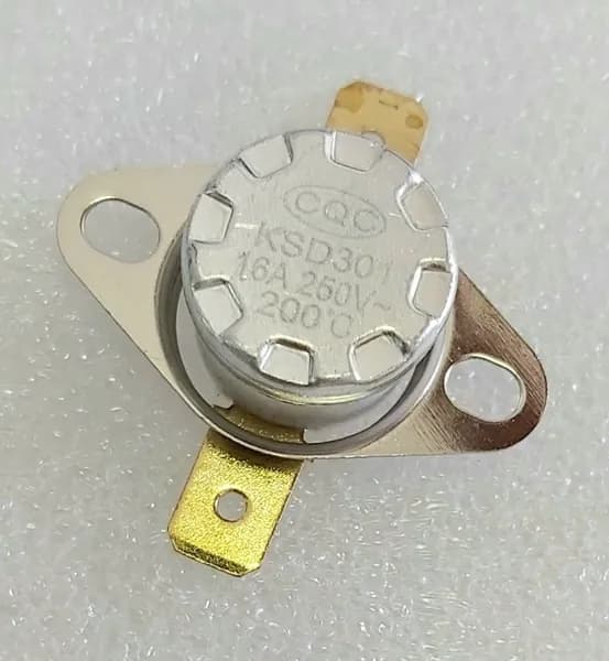 Термостат защитный KSD301. 200*C 16А