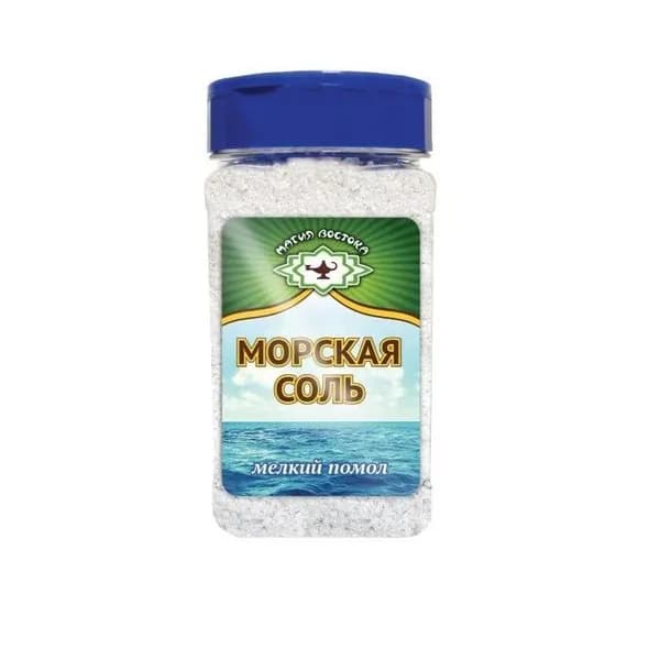 МАГИЯ ВОСТОКА Соль морская, мелкий помол, 410 г.- 1 шт./