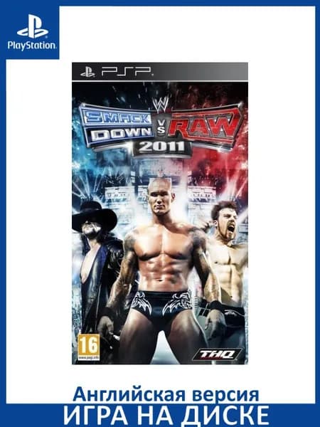 Игра WWE SmackDown vs Raw 2011 PSP Диск на PlayStation Portable Английская версия