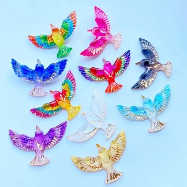 10pcs Цветные птицы DIY Ювелирные украшения