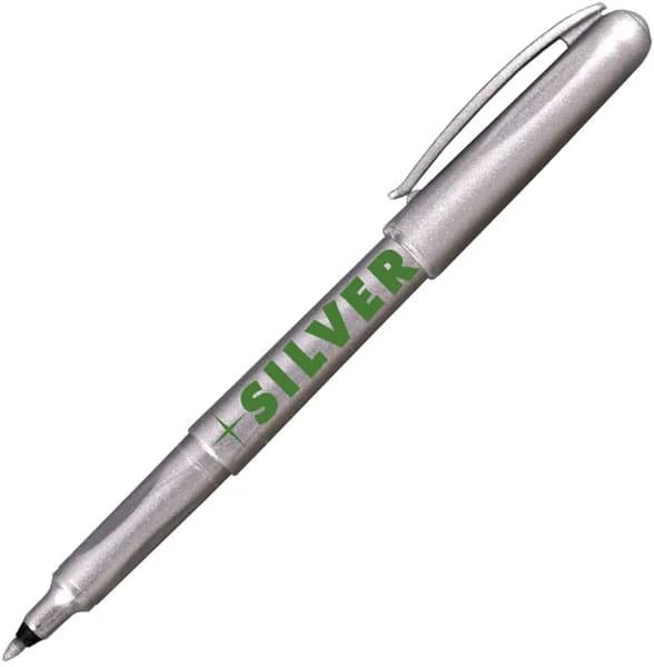 Маркер спиртовой для каллиграфии, для скетчинга 1 шт Centropen, перманентный, серебристый