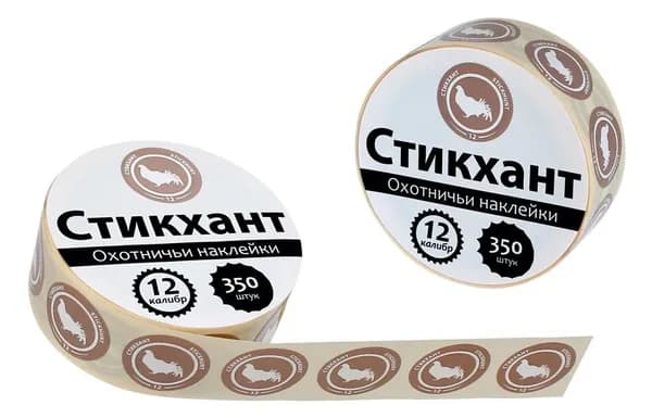 Наклейки на патроны Стикхант 12 Шайба Тетерев