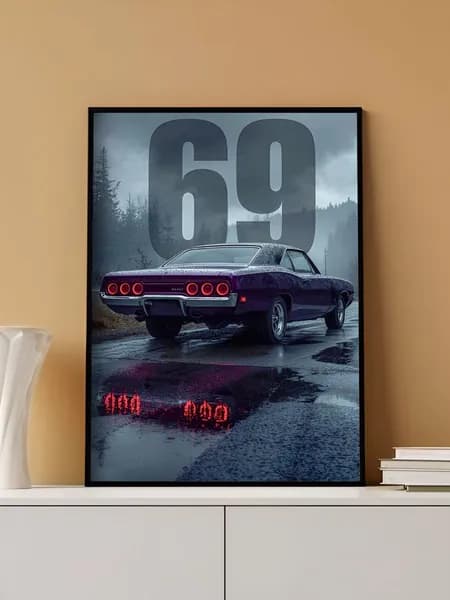 Постер на стену Dodge Charger без рамы (29,7х42см)