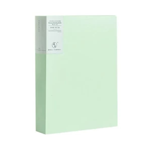 Папочная сумка Morandi формата А4 на 20/40/80/100 страниц, Книга данных, Бумажная папка формата А4, Прозрачная папка-вкладыш для хранения документов, Зеленый - 100 Страниц