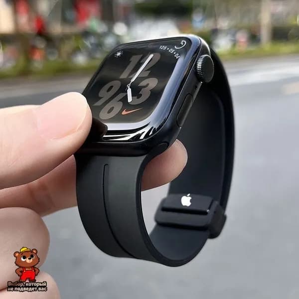 Силиконовый ремешок для Apple Watch с магнитной застежкой