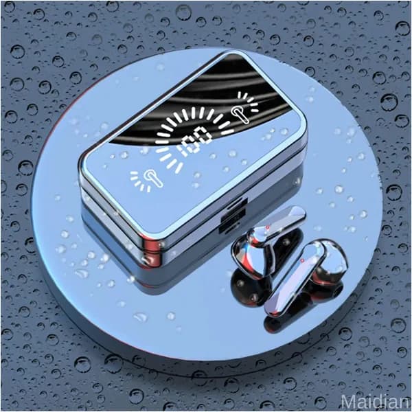 Наушники беспроводные с микрофоном, Bluetooth, microUSB, зеркальный