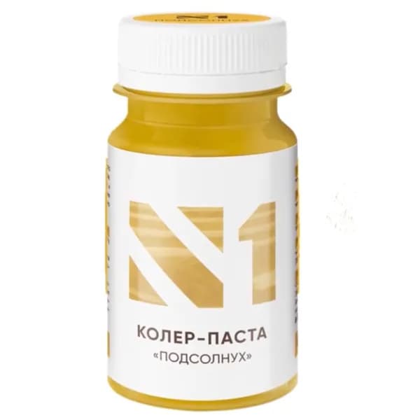 N1 Паста колеровочная для масел по дереву "Подсолнух", 0.08 л