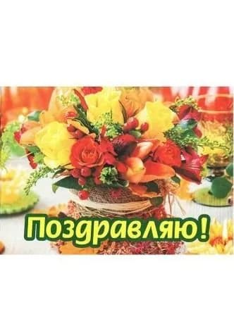 Набор 5 шт. Открытка "Поздравляю!"