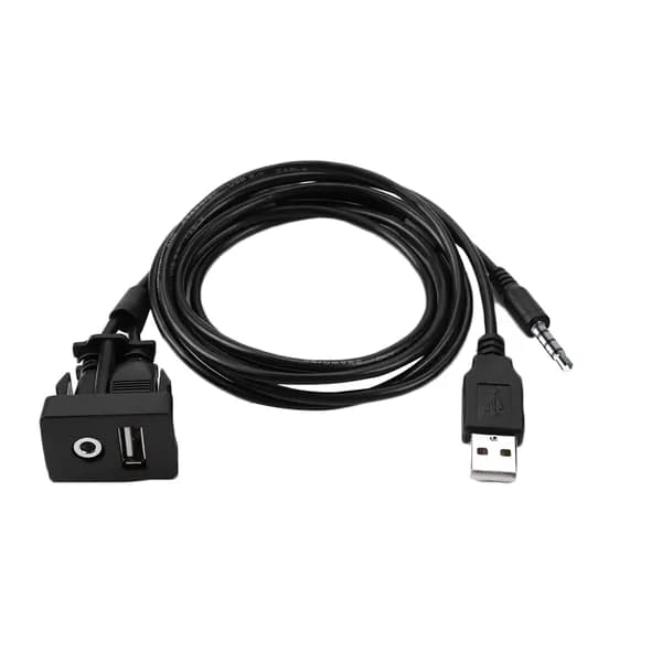 USB AUX удлинитель для автомобилей Toyota с разъёмом 3,5 мм и USB
