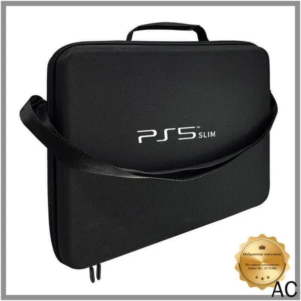 Сумка для хранения игровой консоли Ps5 slim (черная) (серия 2025)