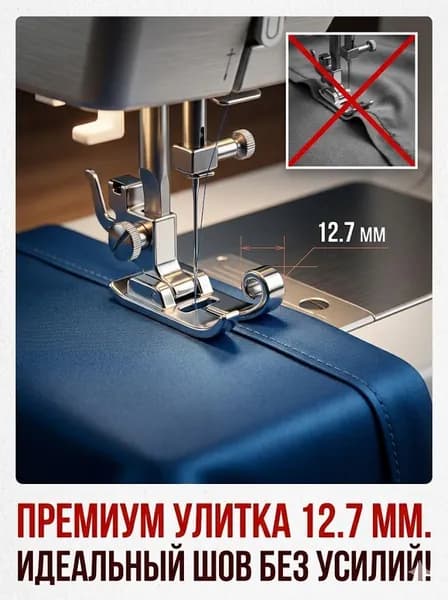 Лапка подрубочная улитка для швейной машины профессиональная сталь OEM-M48