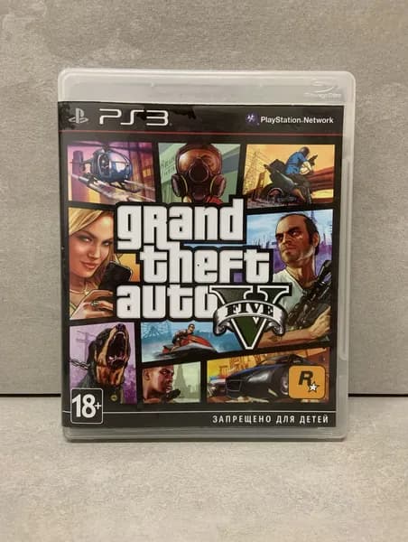 Игра GTA 5 (без мануала) (PlayStation 3, Английская версия)