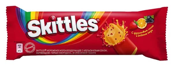 Мороженое Эскимо Skittles 64 грамм