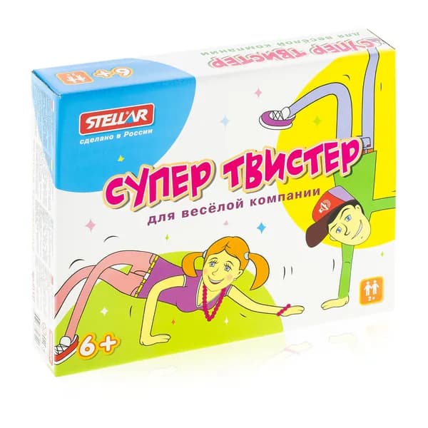 Стеллар Stellar Развлекательная игра для детей и взрослых №37 Супер Твистер 01137