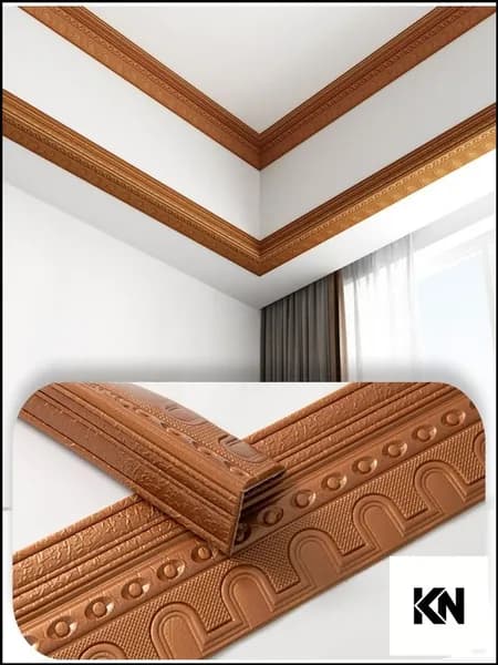 Премиальный гибкий бордюр из ПВХ для стен, декоративная багетная лента и самоклеящийся потолочный плинтус, 1 штука