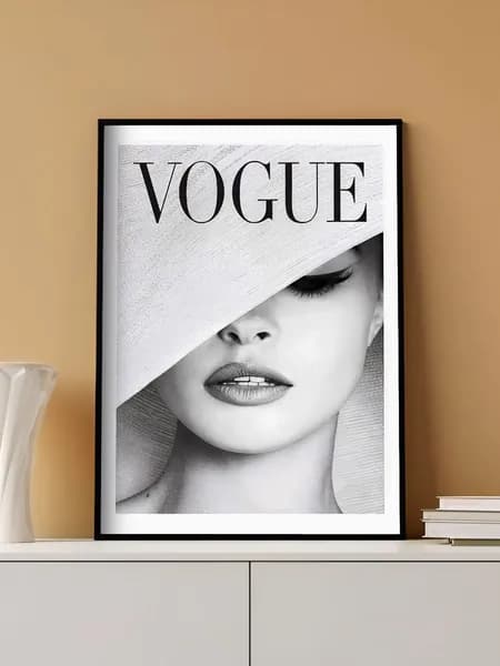 Стильный постер на стену Vogue без рамы (29,7х42см)