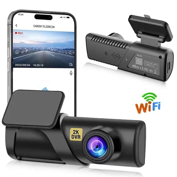 Автомобильный 2K FullHD Wi-Fi видеорегистратор WD17