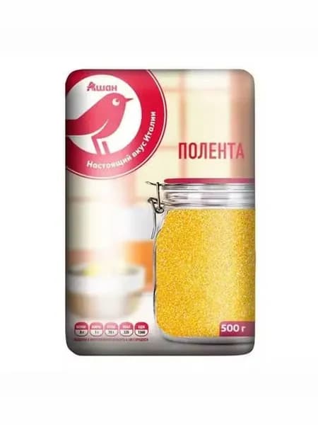 Полента АШАН Красная птица кукурузная 500 г