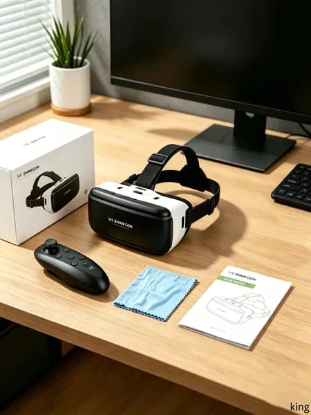 Виртуальные VR - очки сверхреального уровня / с игровой ручкой