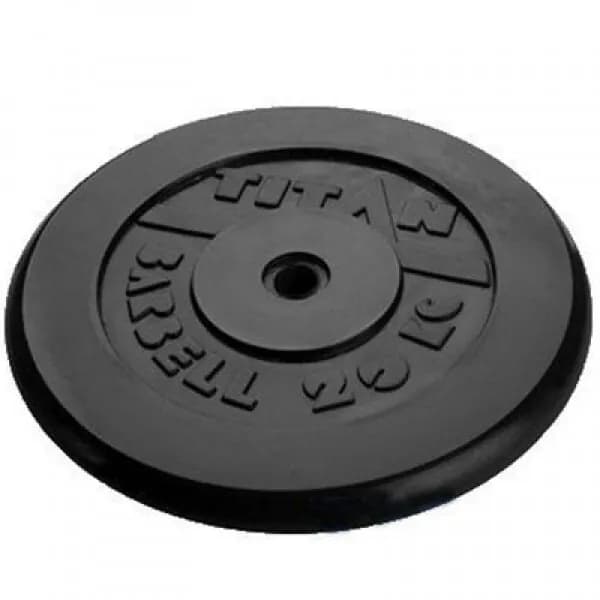 Диск (блин) обрезиненный TITAN Barbell 20 кг (d26)