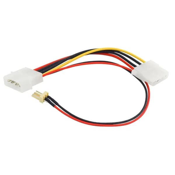 EN-Labs Кабель для компьютерной периферии Molex 4pin/3-pin fan, 0.2 м, разноцветный