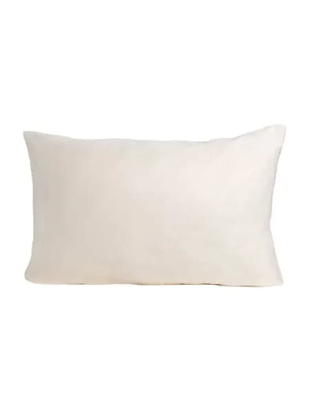 Наволочка на молнии Arneo Home Cream 40x60 см, 1 шт., 100% хлопок