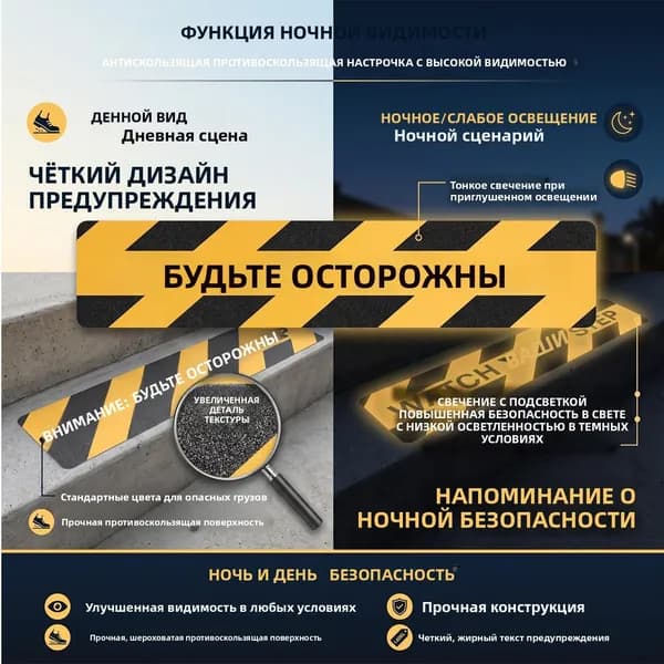 Противоскользящая лента 150 мм 0.61 м, 1 шт