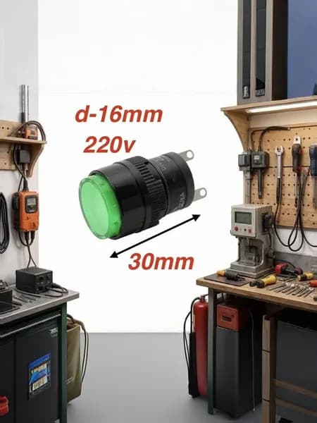 Индикатор d 16 220V зеленый RWE-510