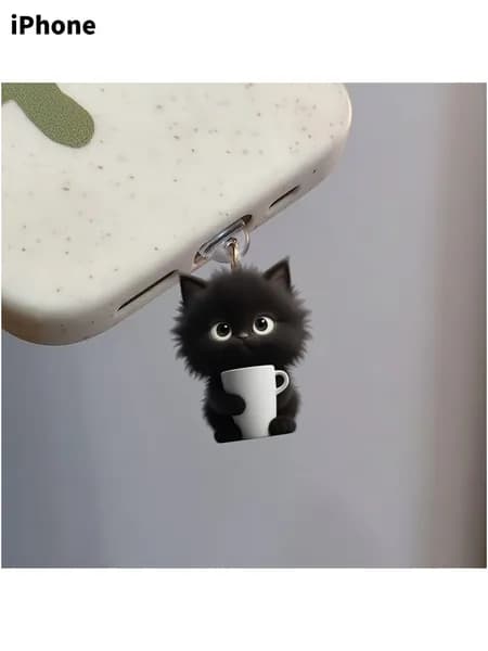 Заглушка для пыли Black Cat для iPhone