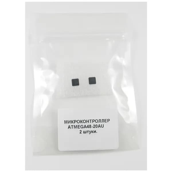 Микроконтроллер ATMEGA48-20AU, Микроконтроллер 8-бит AVR, TQFP32, (оригинал)