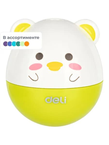 Точилка для карандашей Deli ручная, с контейнером