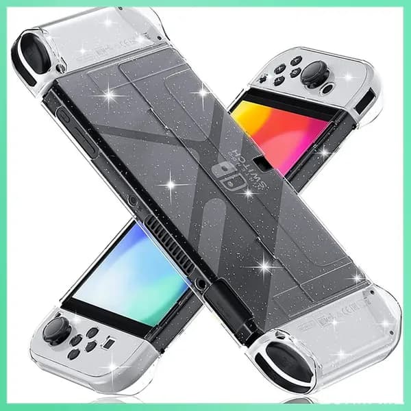 Блестящий чехол, совместимый с Nintendo Switch OLED Model 2021