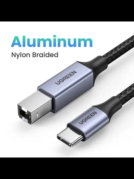кабель USB-C - USB 2.0, 1 м, Aluminum Grey