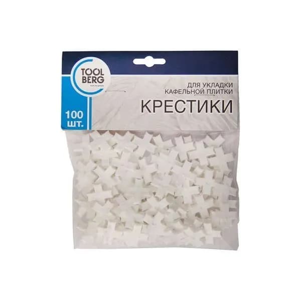 Крестики для укладки кафельной плитки Toolberg 1,5 мм. (100 шт.)